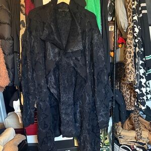 Killstar Black Textured Open Front Cardigan